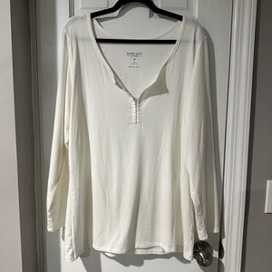 Torrid Cream Long Sleeve Top